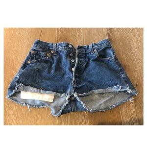 Levi’s Highwaist Denim Mini Shorts